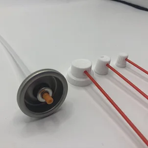 Carburetor cleaner aerosol spray nozzle assembly
